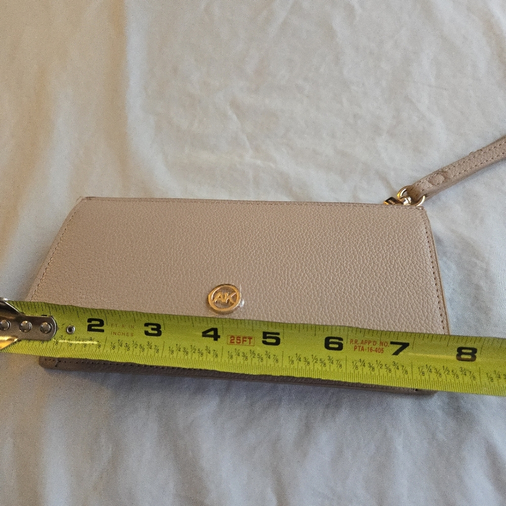 Anne Klein Beige Bifold Wallet Wristlet Vegan Leather NWOT - Picture 9 of 11
